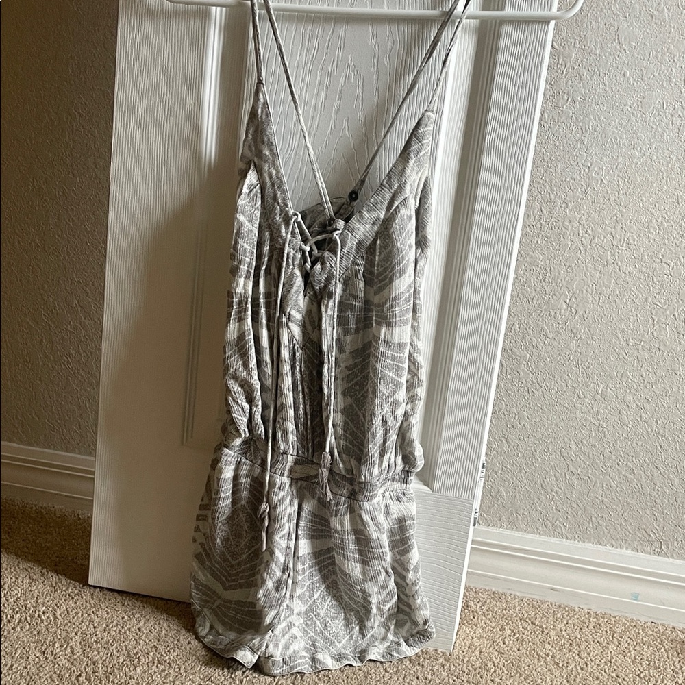Rip Curl Gray Patterned Dress